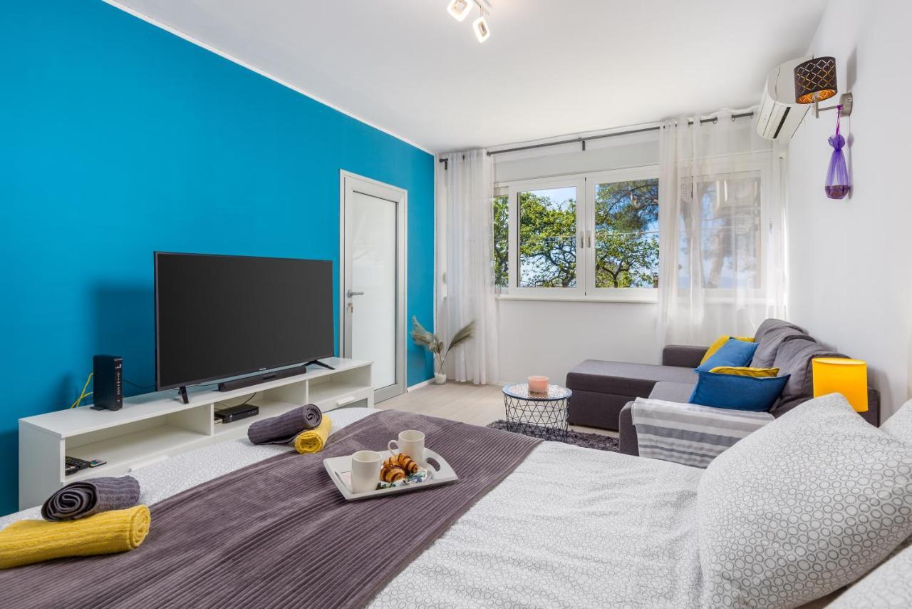 Sunny Studio Apartment With Balcony Rijeka Dış mekan fotoğraf